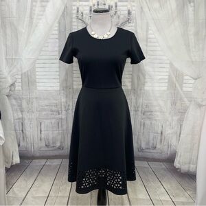 Signature Collection Size Small Little Black Dress Short Sleeve Scoop Neck EUC